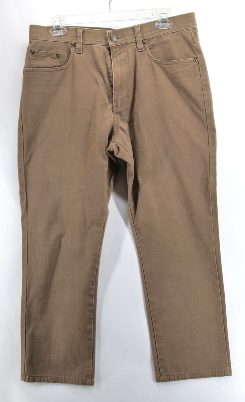 Onward Reserve Mens 32x26 Brown Cotton Spandex Stretch Chino Pants